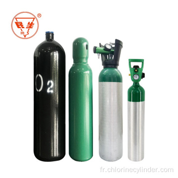 Cylindre de gaz d&#39;oxygène vide 40L à usage industriel